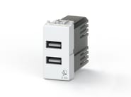 4B.V14.USB.24 by 4 BOX - Alimentatore da incasso USB 2.4 per serie civile
