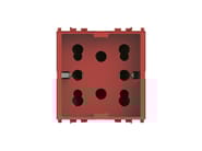 SIDE 4B.V14R.H21 by 4 BOX - Presa a due moduli per serie civile