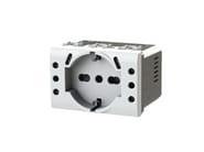 4BUSBP503.N by 4 BOX - Presa elettrica a 3 moduli con USB