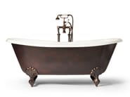 ADMIRAL COPPER EFFECT by Devon&Devon - Vasca da bagno centro stanza in ghisa