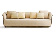 MON ALLURE WOOD by Capital Collection - Divano in tessuto e legno a 3 posti - 2