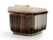 MON ALLURE WOOD by Capital Collection - Poltrona in tessuto e legno con braccioli - 3
