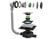 ALTOMARE by Bonomini - Colonna vasca in acciaio inox e ABS