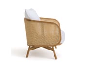 CORNELIUS by AMPM - Poltrona in vimini e tessuto con braccioli - 4