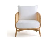 CORNELIUS by AMPM - Poltrona in vimini e tessuto con braccioli - 2