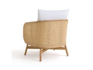 CORNELIUS by AMPM - Poltrona in vimini e tessuto con braccioli - 3