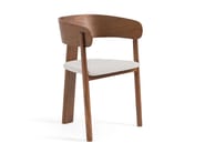 MARAIS by AMPM - Sedia in noce con seduta in tessuto