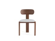 MARAIS by AMPM - Sedia in noce con seduta in tessuto - 2