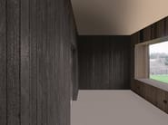ARDES DRY BLACK by Sapiens - Rivestimento in legno bruciato per interni ed esterni