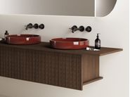 BLOQUE by Agape - Mobile lavabo sospeso in legno - 4