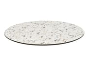 TERRAZZO round by BISTROMANIA - Piano per tavoli rotondo in HPL - 2