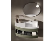 MOON 02 by BMT - Mobile lavabo sospeso con specchio - 2