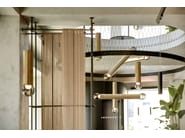 PRISMA DOUBLE by BROKIS - Lampada a sospensione a LED in vetro soffiato e metallo - 24