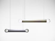 PRISMA DOUBLE by BROKIS - Lampada a sospensione a LED in vetro soffiato e metallo