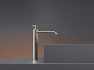 CROSS 44 by Ceadesign - Miscelatore per lavabo idroprogressivo monoforo in acciaio inox