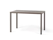 CUBE 120x70 by Nardi - Tavolo da giardino rettangolare in polipropilene/alluminio