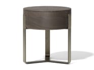 AUREA by Capital Collection - Comodino rotondo in legno con cassetti