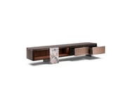 AURELIA by Capital Collection - Mobile TV basso in legno e vetro con cassetti - 5