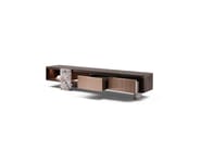 AURELIA by Capital Collection - Mobile TV basso in legno e vetro con cassetti - 13