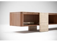 AURELIA by Capital Collection - Mobile TV basso in legno e vetro con cassetti - 24