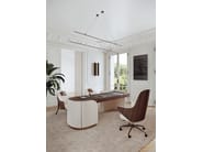 DUNA by Capital Collection - Scrivania in pelle con cassetti - 4