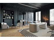 DUNA by Capital Collection - Scrivania in pelle con cassetti - 2