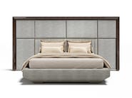 KIMERA XL by Capital Collection - Letto king size in pelle con testiera alta