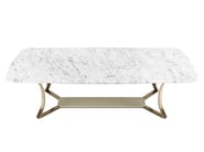 MUST R by Capital Collection - Tavolo rettangolare in marmo e metallo - 2