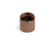 SUITE by Capital Collection - Comodino rotondo rivestito in pelle - 2