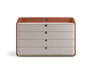 SUITE by Capital Collection - Cassettiera rivestita in pelle - 3 SUITE by Capital Collection - Cassettiera rivestita in pelle - 3