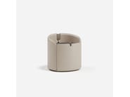 SUITE by Capital Collection - Comodino rotondo rivestito in pelle - 11