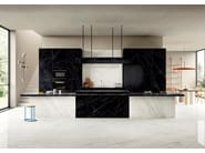 DARK MARQUINA by Sapienstone - Top cucina in gres porcellanato effetto marmo - 4