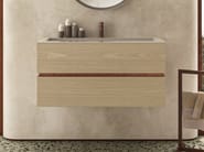 DRESSCODE by Moab - Mobile lavabo sospeso con cassetti con lavabo integrato