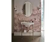 ELLE by Devon&Devon - Lavabo ovale a consolle con porta asciugamani - 6