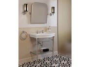 ELLE by Devon&Devon - Lavabo ovale a consolle con porta asciugamani - 4