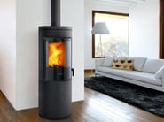E924 A | Stufa by Piazzetta - Stufa a legna in acciaio a parete classe A+