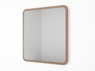 EAST BATH | Specchio quadrato by KARPENTER - Specchio in teak con cornice da parete per bagno - 2
