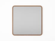 EAST BATH | Specchio quadrato by KARPENTER - Specchio in teak con cornice da parete per bagno