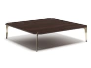 ECLECTIC Q by Capital Collection - Tavolino basso quadrato in acciaio e legno