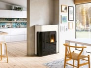 ELISABETH IDRO by PALAZZETTI - Stufa a pellet in acciaio e vetro classe A++