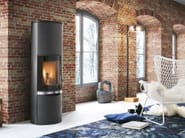 ERICA | Stufa ad accumulo by PALAZZETTI - Stufa a legna in acciaio ad accumulo classe A+