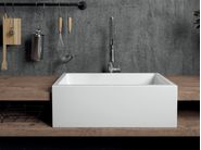 FRAME by GALASSIA - Lavello reversibile a spessore ceramico pieno