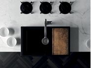 5117 SR by GALASSIA - Lavello reversibile spessore ceramico pieno - 2