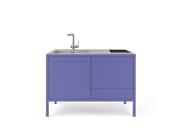 FRAME KITCHEN 2 UNITS by Fantin - Minicucina in metallo da interno e da esterno - 14