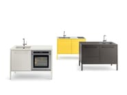 FRAME KITCHEN 2 UNITS by Fantin - Minicucina in metallo da interno e da esterno - 7