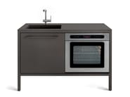 FRAME KITCHEN 2 UNITS by Fantin - Minicucina in metallo da interno e da esterno - 10