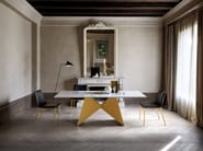 GEMINI by Ronda Design - Tavolo da pranzo con base in metallo