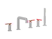 BOLD LEVER B2396 by IB - Rubinetto bordo vasca da incasso con doccetta - 24