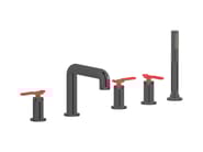 BOLD LEVER B2396 by IB - Rubinetto bordo vasca da incasso con doccetta - 8