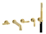 BOLD LEVER B2398 by IB - Rubinetto per vasca a 5 fori a muro con doccetta - 9